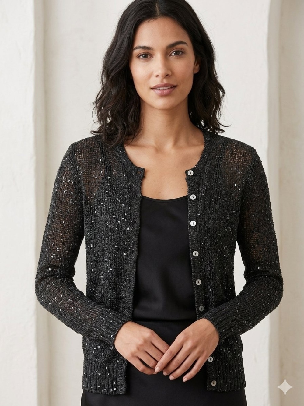 Cremieux Fine Knit Cardigan Large